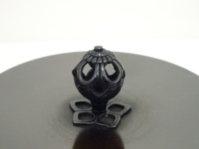 釜師 菊地政光造 車軸釜（共箱）：リサイクル・アンティーク着物